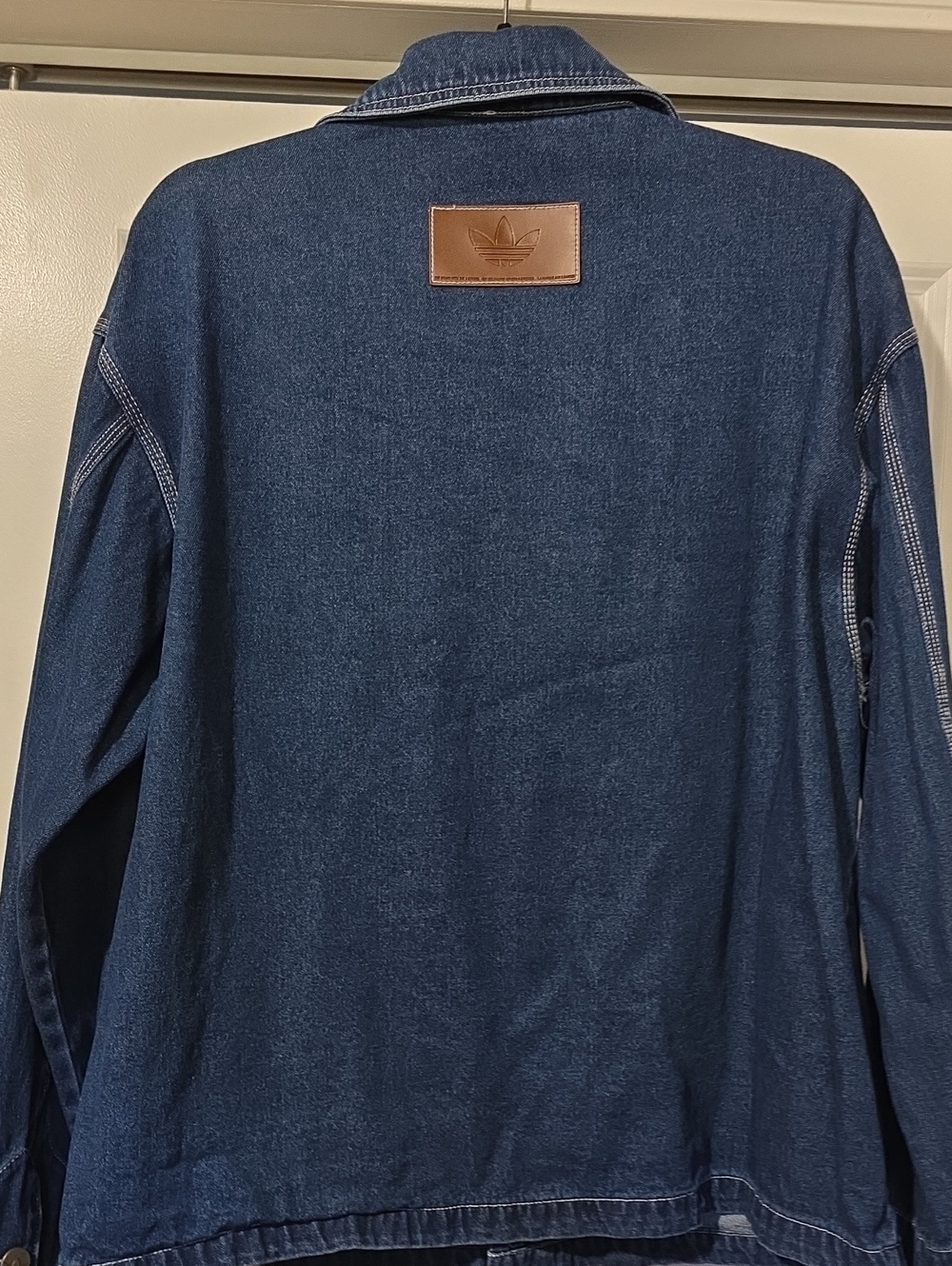 Adidas Dark Blue Denim Jacket - Picture 5 of 6